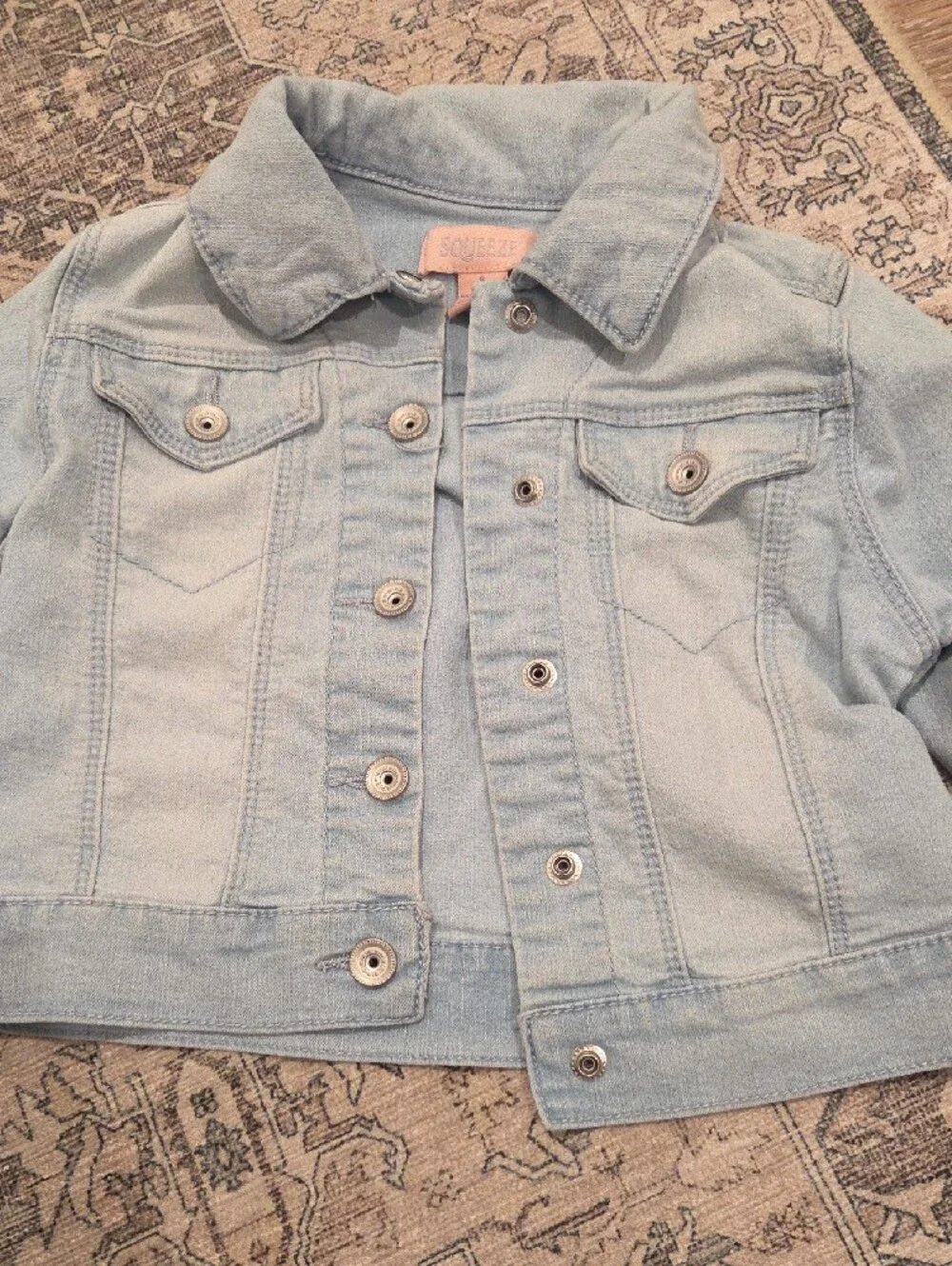 Old Navy Kids Two-Tone Denim Jackets - Light Blue & Blue